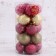 Set of balls plastic D-6 cm, 20 pcs "Tango" Bordeaux gold