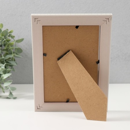 Photo frame plastic 10x15 cm "Double. White brick" 18.8x13.8x1.4 cm-3