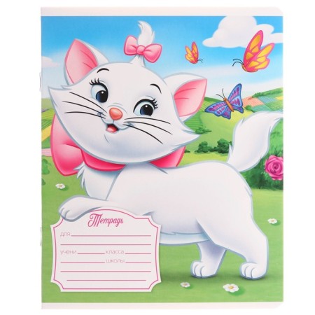 Notebook in a cage 12 sheets, 5 types of mix, cover coated cardboard, cats aristocrats-3