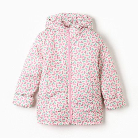 Jacket for girls, milk/paints, height 110-116 cm-6