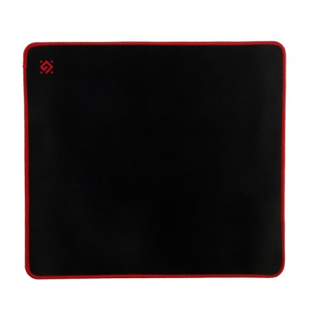 Defender Black XXL mouse mat, game, 400x355x3 mm, black and red