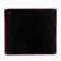 Defender Black XXL mouse mat, game, 400x355x3 mm, black and red