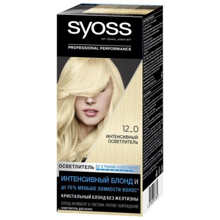 SYOSS Color hair coloring, tone 12-0, intense clarifier