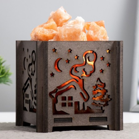 Salt lamp "Winter Night" E14 15W 1.8 kg of Himal. salt-1