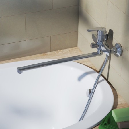 IDDIS RAY RAYSBL2I10WA bath mixer, with a long -high and ceramic saboteur-1
