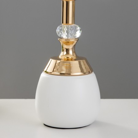 Board lamp "Leila" E27 40W white-gold 25x25x41 cm Risalux-3