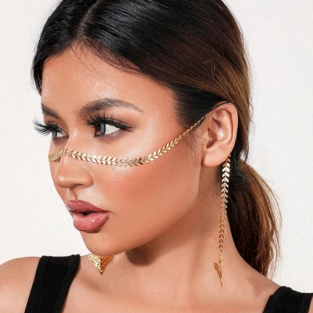 Tika's face accessory, color gold-1