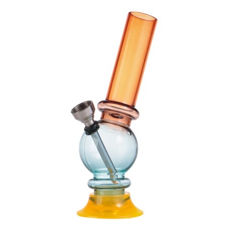 Bong, H-15.5 cm, "aroma", acrylic, yellow