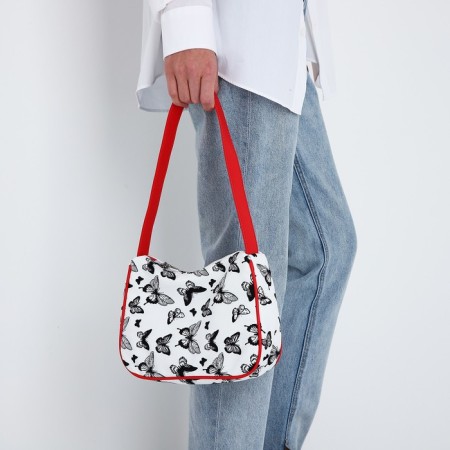 Youth bag with lightning, red/white color-5