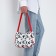 Youth bag with lightning, red/white color
