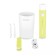 Irrigator KitFort KT-2957-2, portable, 320 ml, 3 modes, 2 nozzles, from battery, white and yellow