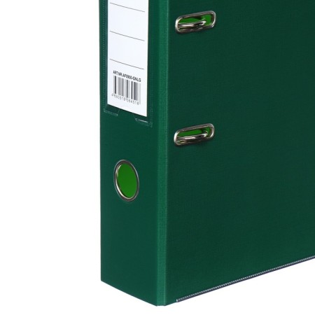 A4, 75 mm, Lamark, PVC, double-sided, metal edging, pocket for a spine, collected, green/pistachio-2