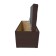 Puff with a lid and weighting, 800 × 400 × 420 mm, Savana Rogozhka, Chocolate Color