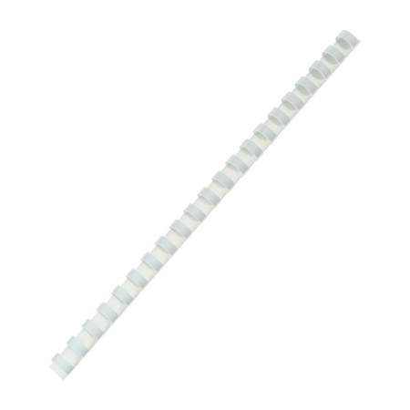 Plastic binding springs, d = 14mm, 100 pieces, sew 80-100 sheets, white/black, Geleos-2