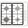 Hon surface Darina 1T1 BGM 341 11 W, gas, 4 burners, 55.5 cm, white