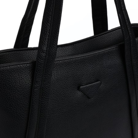 Bag Female Tout with zipper, black color-3