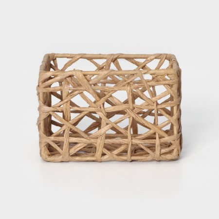 A set of wicker baskets for handmade storage LADOOM "Web", 4 pcs, beige color-3
