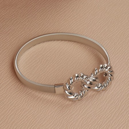 Picking for curtains "Infinity", 6 × 3 cm, 23.5 cm, silver color-1