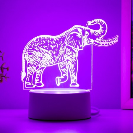Light "Elephant" LED white 16x9.5x13 cm Risalux-6