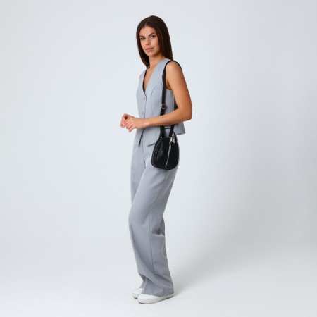 Bag Cross-Bodi Medvedkovo with a zipper, black color-8