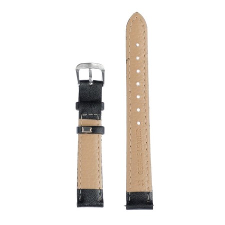 Solomon watch strap, 14 mm, genuine leather, L-18 cm, black-2
