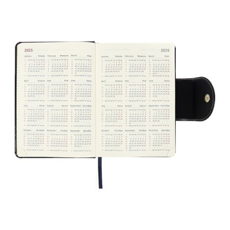 Dated diary 2024 A5 176 sheets, Devente.norwich, hard cover with artificial leather foam, lies, cream block 70 g/m2, blue-10