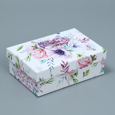 A set of boxes 10 in 1, gift packaging, “flowers”, 12 x 7 x 4 - 32.5 x 20 x 12.5 cm-4