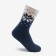 Women's socks made of Mongolian wool with a snowflake, blue color, size 23 (34-36)