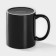 Ceramic share mug "Classic", 390 ml, black color