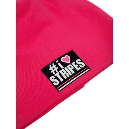 Set cap and snood for a girl, size 46, Fuchsia color-6