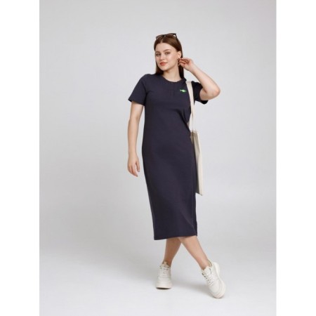 Women's dress "Fish", size 48, gray color-10