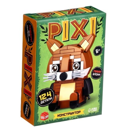 Designer "Pixi. Raccoon ", mini blocks, 124 details-1
