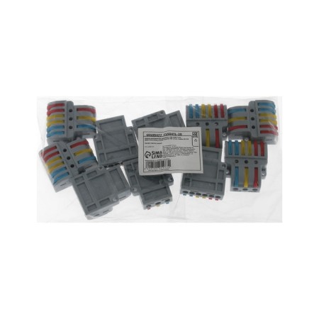 Electric Krapelnaya terminal, 32a, 0.08-4 mm2, phase/zero/land, 2 input 3 conclusion, nab. 10 pcs 1010547-3