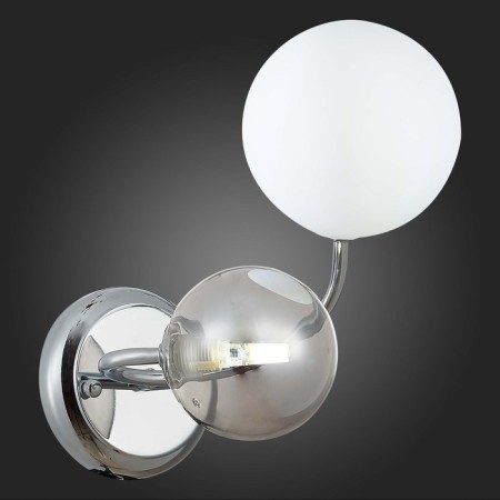 Wall lamp EVOLUCE. Sle220911-02. FORMAE. 2x5 watts, G9, 4000k, 13x15 cm, chromium color-2