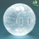 A ball for rodents on a metal base, 12 cm, transparent