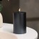 Candle-cylinder smooth, 5x7.5 cm, wet asphalt, 6 hours