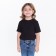 T -shirt for nursery, black color, height 110 cm