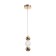 Saturo lamp LED 9W 3000k gold 8x8x22-172 cm