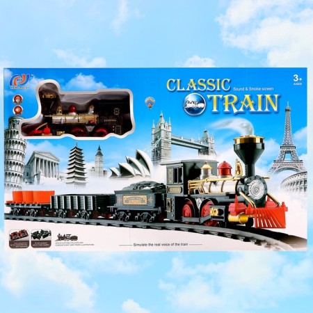 The railway "Classic freight train", with smoke effects, the length of the path 270 cm.-10