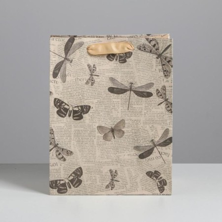 Package Gift Craft Vertical, Packaging, "Butterflies", 18 x 23 x 10 cm-1