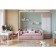 Shelf hinged butterfly white tree/pink powder (enamel)