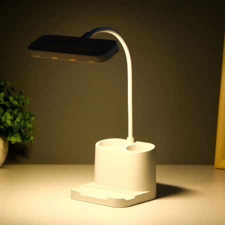 Table lamp touch lamp "Artes" LED 5W USB AKB White 14x10x37 cm Risalux-12