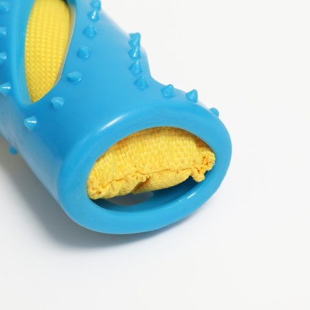 Large 3-layer stick, tpr+nylon+PVC, 30 x 4.5 cm, blue/yellow-2