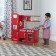 Toy kitchen made of wood "vintage", red color