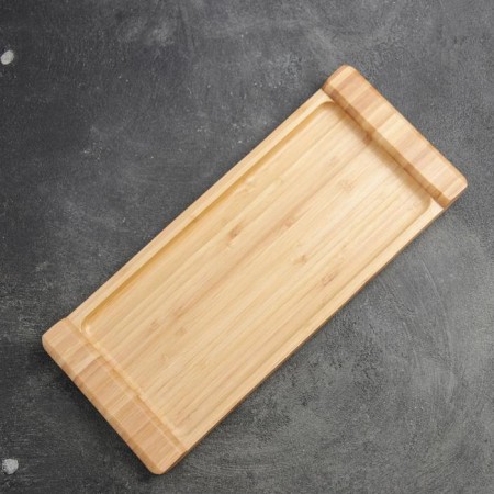 STRIATA supply dish 33 × 14 cm, beige color, bamboo-1