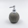 Joy Home liquid soap dispenser, ceramics, gray corrugated