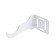 Bracket for the radiator is right, polymer, white color