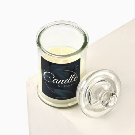 Candle in the bank "Candle", aroma green tea, 11 x 5.8 cm.-1