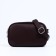 Cross-Body bag on zippers, external pocket, burgundy color