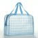 Cosmetic bag with lightning, blue color